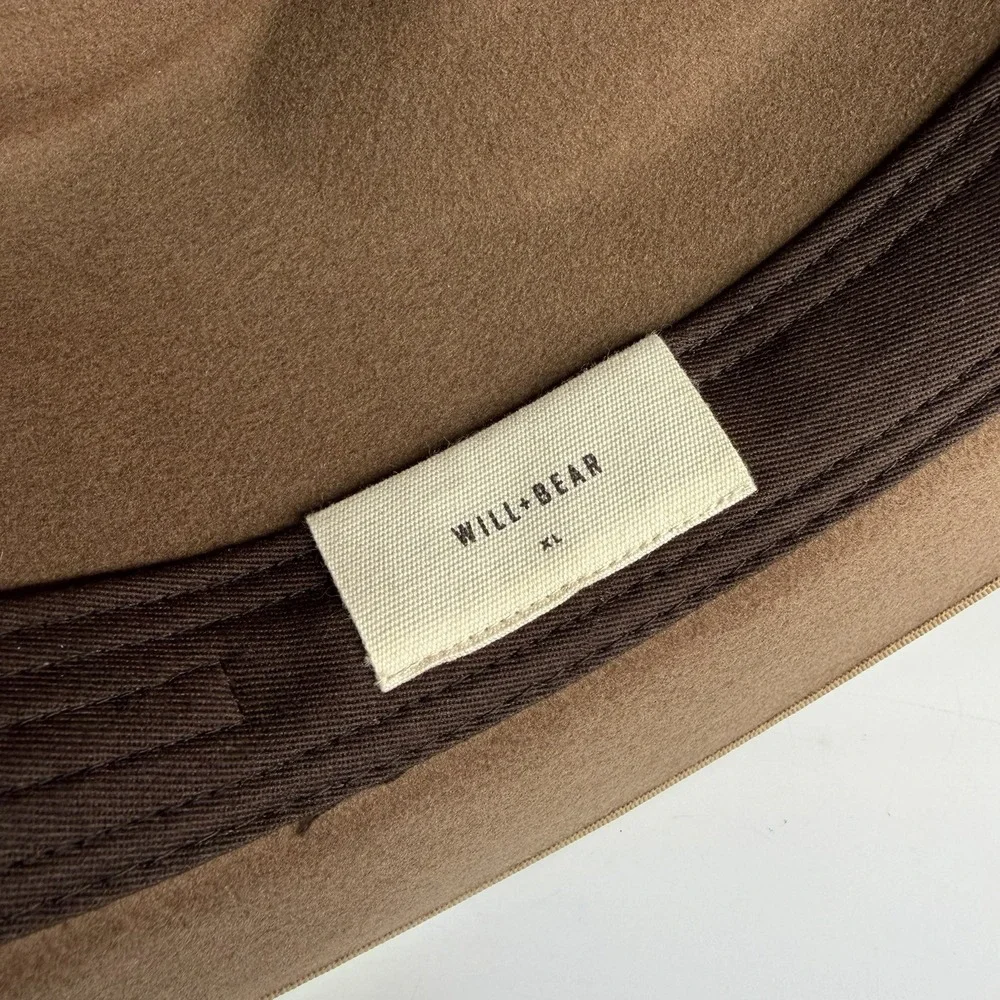 Will & Bear Western Hat Men's Size XL  Brown With Leather Strap 100% Wool Cowboy